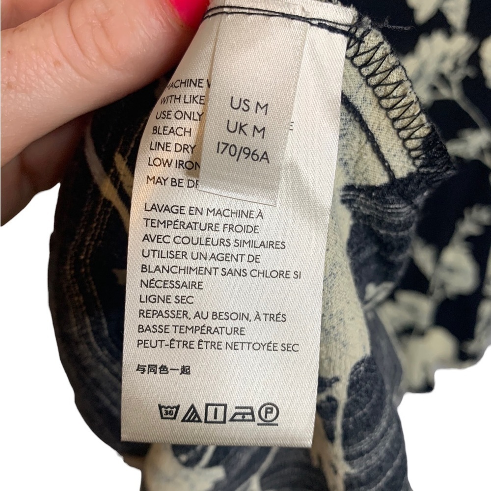 Free People French Quarter Floral Mini Wrap Dress Size Medium - Picture 5 of 7